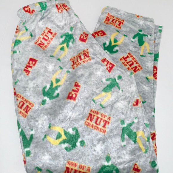 COPY - Elf Lounge Flannel Pants Men's size Large Gray Son of A Nut Cracker NEW - Picture 2 of 2